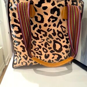 Multicolor Leopard Print Tote Bag